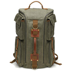 Outdoor Large Capacity Waterproof Travel Men Canvas Backpack