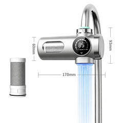 Detachable Washable Smart Water Purifier Faucet with Filter Cartridge, 1 Device + 1 Chip, 1 Device + 2 Chips, 1 Device + 4 Chips, 1 Device + 6 Chips, 1 Device + 8 Chips
