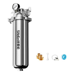 304 Stainless Steel Whole House Pre-Filter Water Purifier, 25-ton Clamp with 1.5 inch, 25-ton Clamp with 1 inch, 25-ton Clamp with 2 inch, 4-ton 1 inch Threaded Screw, 4-ton Threaded 4-point, 4-ton Threaded 6-point, 8-ton 1 inch Threaded Screw         ...
