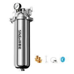 304 Stainless Steel Whole House Pre-Filter Water Purifier, 25-ton Clamp with 1.5 inch, 25-ton Clamp with 1 inch, 25-ton Clamp with 2 inch, 4-ton 1 inch Threaded Screw, 4-ton Threaded 4-point, 4-ton Threaded 6-point, 8-ton 1 inch Threaded Screw         ...
