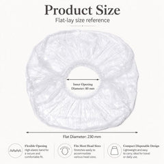 100pcs/Pack Disposable Shower Caps, Portable Waterproof Head Covers, 100pcs/Pack
