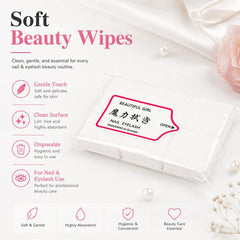Non Woven Manicure Cleaning Pads Disposable Nail Polish Remover Pads
