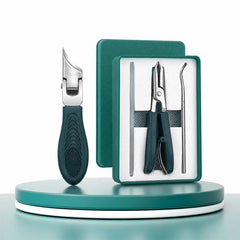 Pointed Slant Nail Clipper, Nano Nail File, Nail Cleaner Pick Combo Nail Care Tool Set