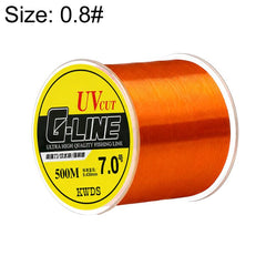 500m High Strength Nylon Monofilament Fishing Main Line, 0.8#, 1.0#, 1.2#