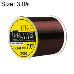 500m High Strength Nylon Monofilament Fishing Main Line, 3.0#, 3.5#, 4.0#