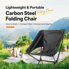 Outdoor Camping Space Chair Folding Moon Chair Travel Gear