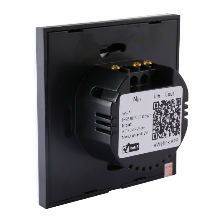 Sonoff  Touch 86mm 1 Gang Tempered Glass Panel Wall Switch Smart Home Light Touch Switch, Compatible with Alexa and Google Home, AC 90V-250V 400W 2A, 86mm