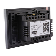 Sonoff  Touch 120mm 1 Gang Tempered Glass Panel Wall Switch Smart Home Light Touch Switch, Compatible with Alexa and Google Home, AC 90V-250V 400W 2A, 120mm