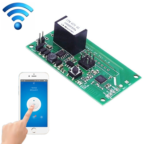 Sonoff SV 10A Single Channel WiFi Wireless Remote Timing Smart Switch Relay Module Works with Alexa and Google Home, Support iOS and Android, DC 5V-24V, 5V-24V