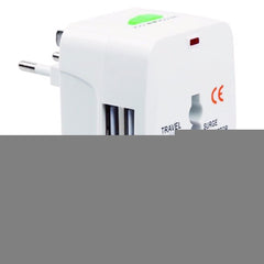 110-250V Multi-function Travel Universal Converter with Dual USB Interfaces, EU / UK / US / AU Plug
