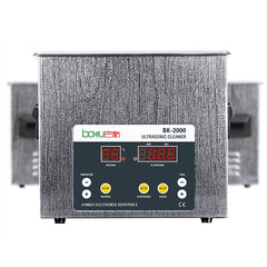 BAKU BK-2000 120W 3.36L LCD Display Heating Ultrasonic Cleaner with Basket, AC 220V, EU Plug, BK-2000 120W 3.36L 220V