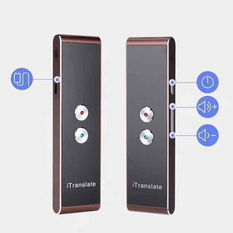 T8 Handheld Pocket Smart Voice Translator Real Time Speech Translation Translator with Dual Mic, Support 33 Languages