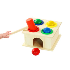 Baby Early Education Intellectual Toy Percussion Knocking Table, Size: 12*12*10cm, Burlywood