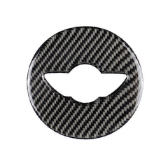 Car Steering Wheel Logo R Chassis Carbon Fiber Decorative Sticker for BMW MINI R55 / R56 / Countryman R60 / Paceman R61, For BMW MINI R55