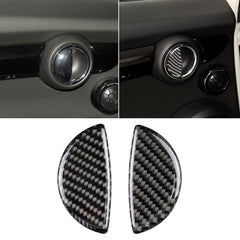 2 PCS R / F Universal Car Door Handle Carbon Fiber Decorative Sticker for BMW Mini R55 / R56 / R60 / R61 / F55 / F54 / F60, For BMW Mini R55