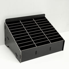 Wooden Multi-cell Mobile Phone Film Stand Desktop Display Rack, 30 Grids, Size: 31.5x23.5x18.5cm, 30 Grids, Black, 30 Grids, Pink, 30 Grids, Green