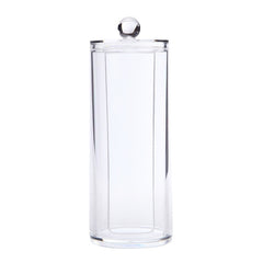 Transparent Heightened Round Plastic Cosmetic Box Cotton Pads Storage Box, Cotton Pads Heightened Box