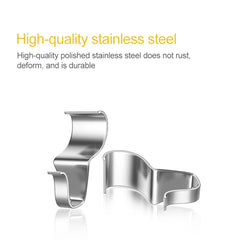 10pcs / Set Stainless Steel Hidden Wall Hook Creative Non Perforated Hanger, Non Perforated Hanger