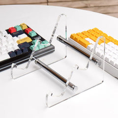 YX003-2 Double Layer Transparent Acrylic Detachable Keyboard Stand, YX003-2