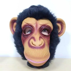 Popular Lovely Halloween Mask Masquerade Emulsion Gorilla Mask for Men and Women, Gorilla