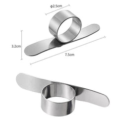 5 PCS Stainless Steel Finger Open Orange Peeler Parer Tool, 5 PCS Stainless Steel