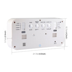 Multi-functional Large Screen LED Digital Music Alarm Clock with Time / Week / Temperature / Calendar Display & Remote Control, DC 5V, Music Alarm Clock