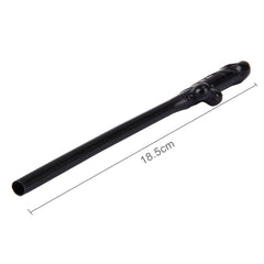 10 PCS Dicky Sipping Straw, Length: about 19cm, Dicky Sipping Straw(Black)