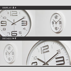 12 inch Creative Decorative Round Shape Living Room Simple Modern Quartz Wall Clock