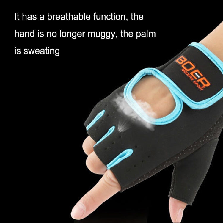 Unisex Half Finger Gloves Outdoors Riding Non-slip Breathable Sports Gloves, Size: S, Plamar: 16*12*3.0cm, Size: S, Plamar: 16*12*3.0cm