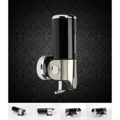 Dual Hotel Shower Manual Dispenser Wall Mounted Washing Liquid Shampoo Soap Bottle, Capacity: 1000ml, 1000ml/Green, 1000ml/Blue, 1000ml/Purple, 1000ml/Red, 1000ml/Silver, 1000ml/Black, 1000ml/Gold, 1000ml/Transparent, 1000ml/White, 1000ml/Dark Red