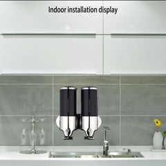 Dual Hotel Shower Manual Dispenser Wall Mounted Washing Liquid Shampoo Soap Bottle, Capacity: 1000ml, 1000ml/Green, 1000ml/Blue, 1000ml/Purple, 1000ml/Red, 1000ml/Silver, 1000ml/Black, 1000ml/Gold, 1000ml/Transparent, 1000ml/White, 1000ml/Dark Red