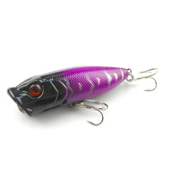 HENGJIA Plastic Artificial Fishing Lures Popper Bionic Fishing Bait with Hooks, Length: 6.5 cm, Random Color Delivery, Length: 6.5cm