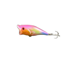 HENGJIA Plastic Artificial Fishing Lures Popper Bionic Fishing Bait with Hooks, Length: 6.5 cm, Random Color Delivery, Length: 6.5 cm