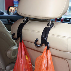 2 PCS Young Player Claw Shape Durable Car Seat Back Hook Trunk Bag Hanger Holder Auto Headrest Luggage Hook, Car Seat Back Hook