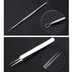5 PCS / Set Best Blackhead Extractor Tool Acne Needle Pimple Tweezers