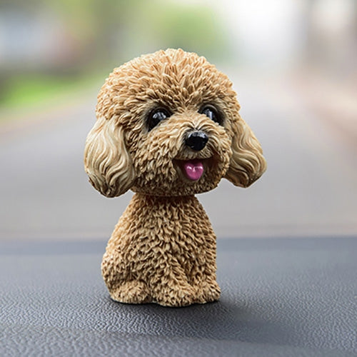 Shaking Head Dog Car Ornaments Resins Lovely Cartoon Dog New Year Gifts with Double-sided Adhesive Tape, Bulldog Cartoon Dog, Husky Dog Cartoon Dog, Corgi Dog Cartoon Dog, White Teddy Cartoon Dog, Brown Teddy Cartoon Dog, Yellow Teddy Cartoon Dog      ...