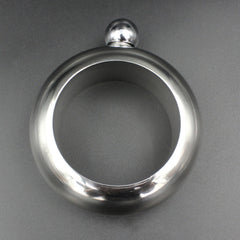 Fashion Creative 100ML Thickened Stainless Steel Bracelet Jug  3.5 Oz, Silver
