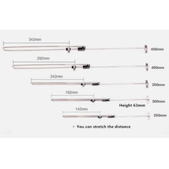 Telescopic Rail Pull-Out Wardrobe Clothes Hanger(30cm), 30cm