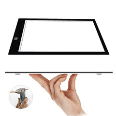 A4 Size LED Three Level of Brightness Dimmable Acrylic Copy Boards for Anime Sketch Drawing Sketchpad, A4