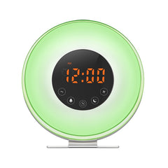 Multi-function Led Touch Intelligent Wake-up Light Alarm Clock with FM Radio, USB
