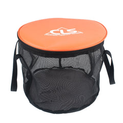 30L 4 in 1 PVC Outdoor Folding Double Drain Basket Camping Fishing Gear Bag