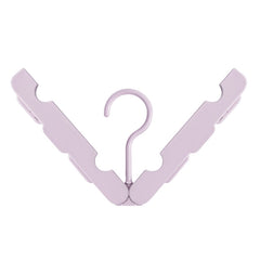 Foldable Clothes Hanger Drying Rack with 4 Hidden Clips for Home / Travel, Random Color Delivery, Foldable Clothes Hanger