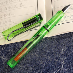 3 PCS School Office Extra Fine Titanium Alloy Nib Transparent Piston Fountain Pen(Black), Random Delivery(0.5mm/0.38mm Nib), HC3328B, HC3328E, HC3328F, HC3328G, HC3328L, HC3328LG, HC3328P, HC3328R, HC3328TE, HC3328TG, HC3328TH, HC3328TL, HC3328TT      ...