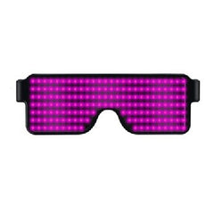 Night Club Bar Disco LED Light Emitting Glasses Festival Party USB Charging Shutter Dynamic Flash Glasses