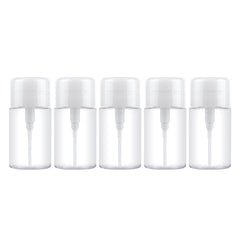 Portable Liquid Push Down Pump Dispenser Bottle Empty Plastic Bottle Container, 100ml, 100ml