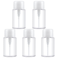Liquid Push Down Pump Dispenser Bottle Empty Plastic Bottle Container, 200ml, 200ml