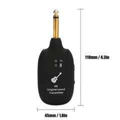 Guitar Wireless Transmitter Receiver A8 Electric Guitar Wireless Connection System Pickups, Guitar Wireless Transmitter