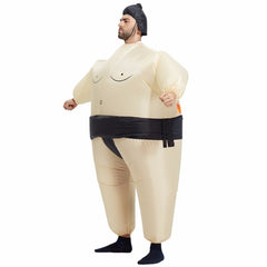 Adult Inflatable Sumo Costume Halloween Christmas Festival Party Carnival Inflated Clothes Wrestler Costumes, Adult Inflatable