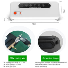 Household Commercial Food Vacuum Plastic Packaging Machine Sealer Closer Machine, UK Plug, Food UK Plug (White), Food UK Plug (Black)