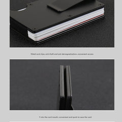 Slim Wallet Money Clip Credit Card Holder, Random Color, X-11